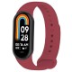 Силіконовий ремінець BeCover для Xiaomi Mi Smart Band 8 Red Wine (709411)