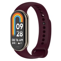 Силіконовий ремінець BeCover для Xiaomi Mi Smart Band 8 Tyrian Purple (709412)