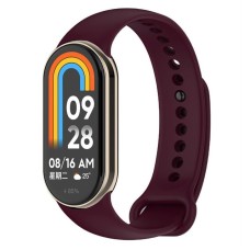 Силіконовий ремінець BeCover для Xiaomi Mi Smart Band 8 Tyrian Purple (709412)