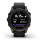 Смарт-годинник Garmin Fenix 7S Pro Sapphire Solar Carbon Gray Titanium with Black Silicone (010-02776-54)