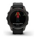 Смарт-годинник Garmin Fenix 7S Pro Sapphire Solar Carbon Gray Titanium with Black Silicone (010-02776-54)