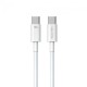 Кабель WK WDC-182 USB Type-C - USB Type-C (M/M), 1 м, 100 W, White (6941027632017)