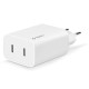 Мережевий зарядний пристрій Ttec SmartCharger Duo PD USB-C 40W White (2SCS27B)