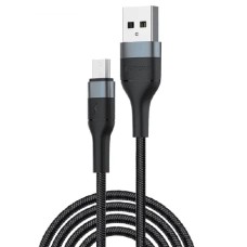 Кабель Foneng X51 Spiral Braided Cable USB - micro USB (M/M), 3 A, 1 м, Black (X51-CA-MU)