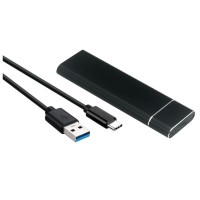 Зовнішня кишеня до M.2 на Type-C USB 3.1 (F) Gen2, 10 Gb/s, 2TB, B key NGFF Black