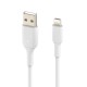 Кабель Belkin PVC USB - Lightning (M/M), 0.15 м, White (CAA001BT0MWH)