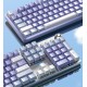 Клавіатура Aula Mechanical F2088 PRO White/Violet, plus 9 Purple keys KRGD blue (6948391234915)