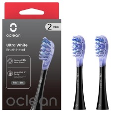 Насадка для зубної електрощітки Oclean UW02 B02 Ultra White Brush Head Black (2 шт) (6970810553550)