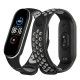 Ремінець BeCover Nike Style для Xiaomi Mi Smart Band 5/Mi Smart Band 6 Black-Gray (705151)