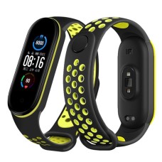 Ремінець BeCover Nike Style для Xiaomi Mi Smart Band 5/Mi Smart Band 6 Black-Green (705152)