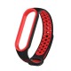 Ремінець BeCover Nike Style для Xiaomi Mi Smart Band 5/Mi Smart Band 6 Black-Red (705153)