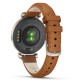 Смарт-годинник Garmin Lily 2 Cream Gold with Tan Leather Band (010-02839-60)