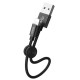 Кабель Hoco X35 USB - Lightning, 0.25м, Black (X35LB0.25)