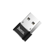 Адаптер Hoco UA6 USB Type-C - USB (F/M), Black (UA6B)