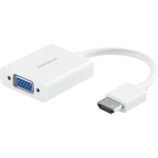 Адаптер Insignia HDMI - VGA (M/F), зі звуком і живленням, 0.1 м, білий (NS-PCAHV) OEM