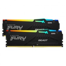 Модуль пам`яті DDR5 2x32GB/6000 Kingston Fury Beast RGB (KF560C30BBAK2-64)