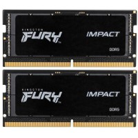 Модуль пам`ятi SO-DIMM 2x32GB/5600 DDR5 Kingston Fury Impact (KF556S40IBK2-64)