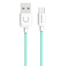 Кабель Usams US-SJ099 USB - USB Type-C, 1 м, Cyan (TCUSBXD03)