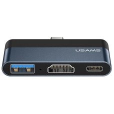 Концентратор USB Type-C Usams US-SJ492 Mini HUB Black (SJ492HUB01)