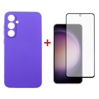 Чохол-накладка Dengos для Samsung Galaxy S23 FE SM-S711 Purple (DG-KM-12) + захисне скло