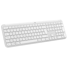 Клавiатура бездротова Logitech Signature Slim K950 US OffWhite USB (920-012466)