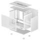 Корпус DeepCool CH160 White (R-CH160-WHNGI0-G-1) без БЖ