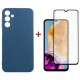 Чохол-накладка Dengos для Samsung Galaxy M15 SM-M156 Blue (DG-KM-89) + захисне скло