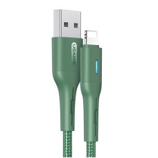 Кабель Usams US-SJ425 USB - Lightning, 1.2 м, Green (SJ425USB03)