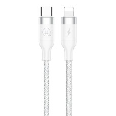 Кабель Usams US-SJ350 USB Type-C - Lightning, 1.2 м, White (SJ350USB02)