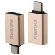 Адаптер Remax Glance USB-USB Type-C RA-OTG1 Gold (6954851289753)