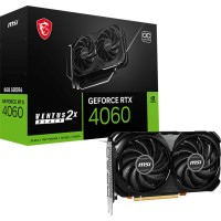 Відеокарта GF RTX 4060 8GB GDDR6 Ventus 2X Black OC MSI (GeForce RTX 4060 VENTUS 2X BLACK 8G OC)