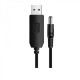 Кабель живлення SK USB-DC5.5mmx2.1 9V 1m Black (40002274412096.5x2.1)