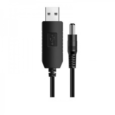 Кабель живлення SK USB-DC5.5mmx2.1 12V 1m Black (40002274412095.5x2.1)