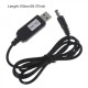 Кабель живлення SK USB-DC5.5mmx2.1 12V 1m Black (40002274412095.5x2.1)