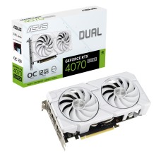 Відеокарта GF RTX 4070 Super 12GB GDDR6X Dual EVO White OC Asus (DUAL-RTX4070S-O12G-EVO-WHITE)