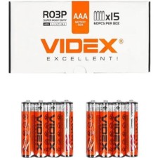 Батарейка Videx Super Heavy Duty Shrink AAA/R3 60шт/уп