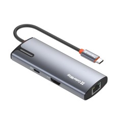 Док-станція СolorWay USB-C 6-в-1 Type C PD 100W/USB3.0х3/HDMI 4К/RJ45 (CW-HUB02)