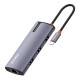 Док-станція СolorWay USB-C 6-в-1 Type C PD 100W/USB3.0х3/USB2.0/RJ45 (CW-HUB03)