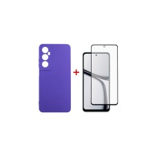 Чохол-накладка Dengos для Realme C65 Violet (DG-KM-95) + захисне скло