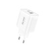 Мережевий зарядний пристрій Foneng PD30W (1xUSB, 1xType-C) White (EU52-CH)