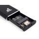 Зовнішня кишеня 1StCharger для M2 NVMe PCIe SSD Type C 10Gbps Black (M2E.01.NVME.Black)