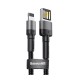 Кабель Baseus Cafule USB-Lightning, 2.4A, 1м Black (6953156283343)