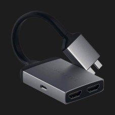 Адаптер Satechi Type-C Dual HDMI Adapter Space Gray (ST-TCDHAM)