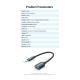 Кабель Vention USB 3.1 Type-C - OTG USB3.0 AF, 0.15 m, Black (CCVBB)