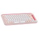 Клавiатура бездротова Logitech Pop Icon Keys Rose (920-013073)