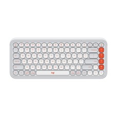 Клавiатура бездротова Logitech Pop Icon Keys Off White (920-013072)