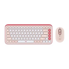 Комплект (клавіатура, миша) бездротовий Logitech Pop Icon Combo Rose (920-013142)