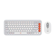 Комплект (клавіатура, миша) бездротовий Logitech Pop Icon Combo Off White (920-013141)