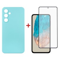 Чохол-накладка Dengos для Samsung Galaxy M35 5G SM-M356 Light Blue (DG-KM-107) + захисне скло