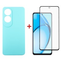 Чохол-накладка Dengos для Oppo A60 Light Blue (DG-KM-105) + захисне скло